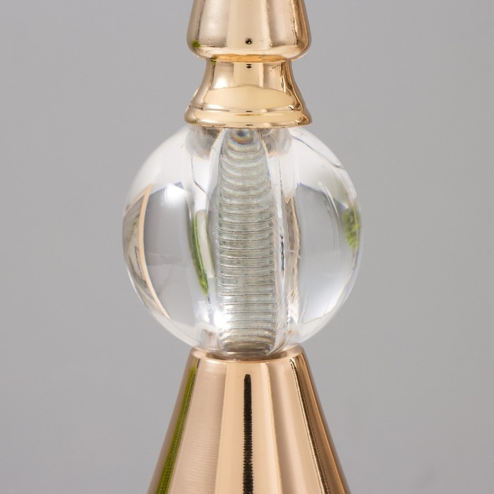 Настольная лампа Настольная лампа "Марфа" Е27 40Вт бело-золотой 22х22х40 см RISALUX