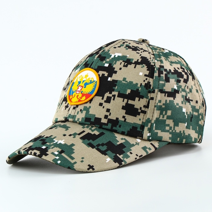 Карнавальная кепка «Военный», нашивка-герб, р. 52–54 Карнавальная кепка «Военный», нашивка-герб, р. 52–54