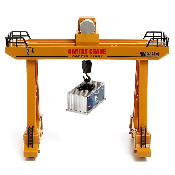 Кран на радиоуправлении «Козловой», работает от аккумулятора Кран на радиоуправлении «Козловой», работает от аккумулятора