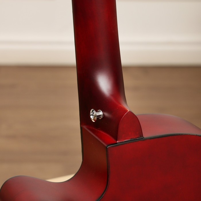 Гитара акустическая, цвет дерево, 97см, с вырезом