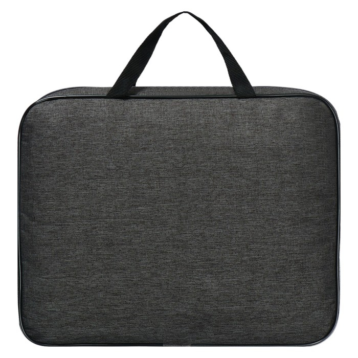 Папка с ручками А4, 350 х 270 х 60 мм, текстильная, Офис Премиум ПДМ-111 Папка с ручками А4, 350 х 270 х 60 мм, текстильная, Офис Премиум ПДМ-111 "Графит"