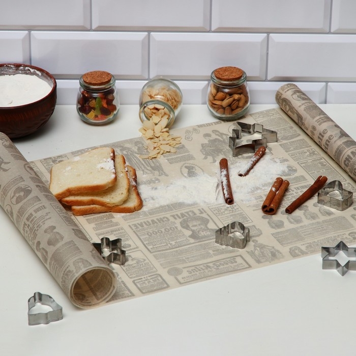 Подпергамент  Подпергамент "Французская газета" 0,38 х 5 м