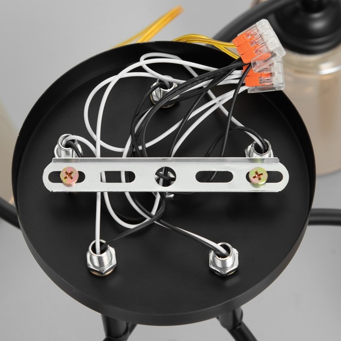 Люстра Люстра "Алатея" 5хЕ27 40Вт чёрный 58х58х27 см BayerLux