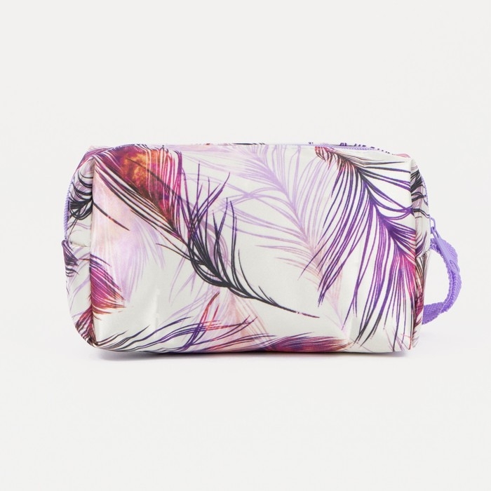 Косметичка на молнии, цвет сиреневый
