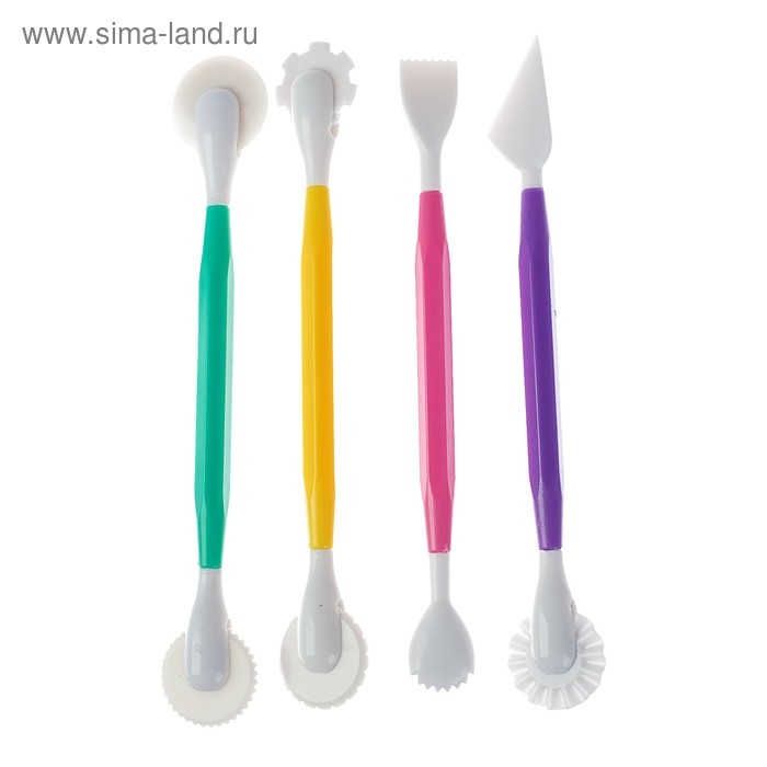 Набор инструментов для лепки из глины, пластилина, пластики, 4 штуки Набор инструментов для лепки из глины, пластилина, пластики, 4 штуки