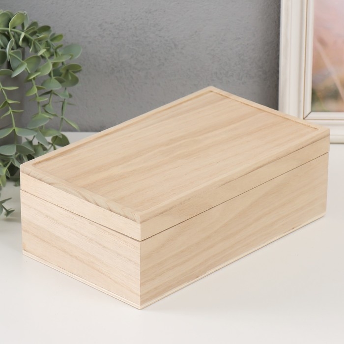 Шкатулка дерево под роспись Шкатулка дерево под роспись "Прямоугольник" без замочка 25,5х15х9 см