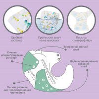 Многоразовый подгузник с вкладышем «Жирафы»
