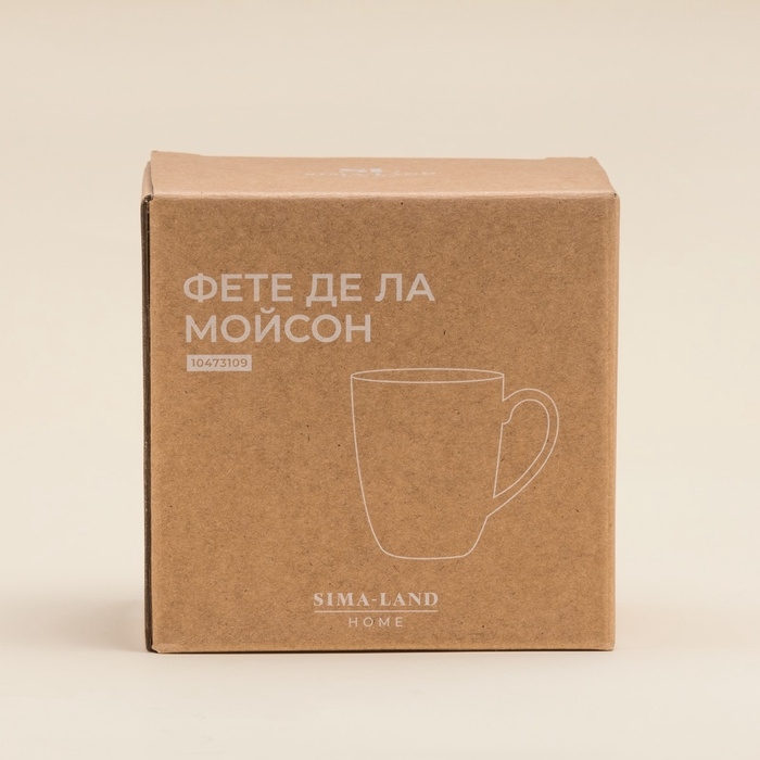 Кружка SL Home Фете дэ ла мойсон, 400 мл, 9×10 см, фарфор Кружка SL Home Фете дэ ла мойсон, 400 мл, 9×10 см, фарфор