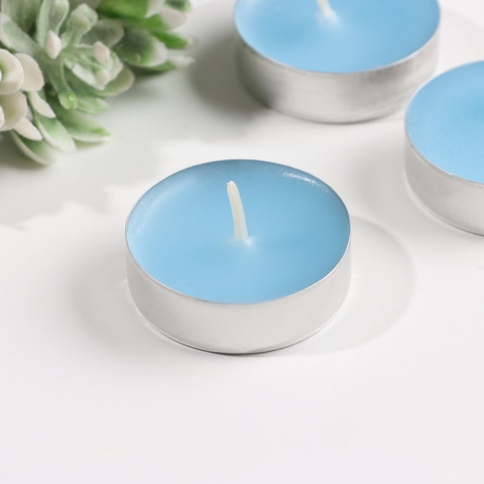 Набор чайных свечей ароматизированных Набор чайных свечей ароматизированных "Карибский кокос", 10гр, 9штук