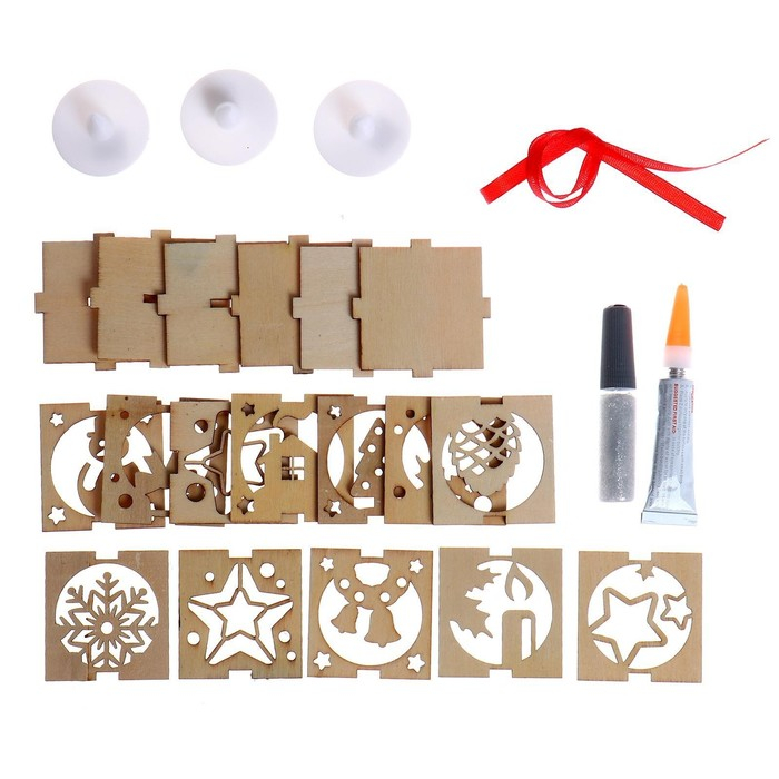 Набор для творчества «Ёлочные игрушки со светодиодом»