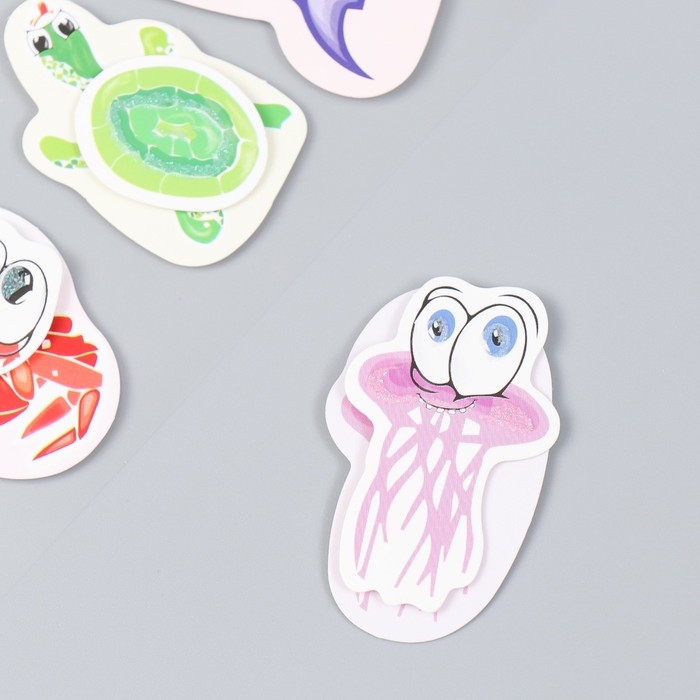 Наклейка картон 2 слоя Наклейка картон 2 слоя "Подводная жизнь" 17х12 см