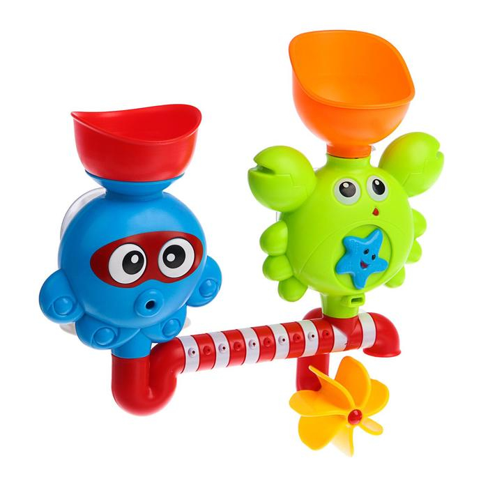Игрушка для ванны «Водная забава», на присоске, Крошка Я Игрушка для ванны «Водная забава», на присоске, Крошка Я
