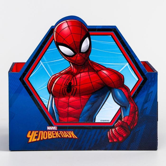 Органайзер для канцелярии, 15х10х8 см, Человек-паук Органайзер для канцелярии, 15х10х8 см, Человек-паук