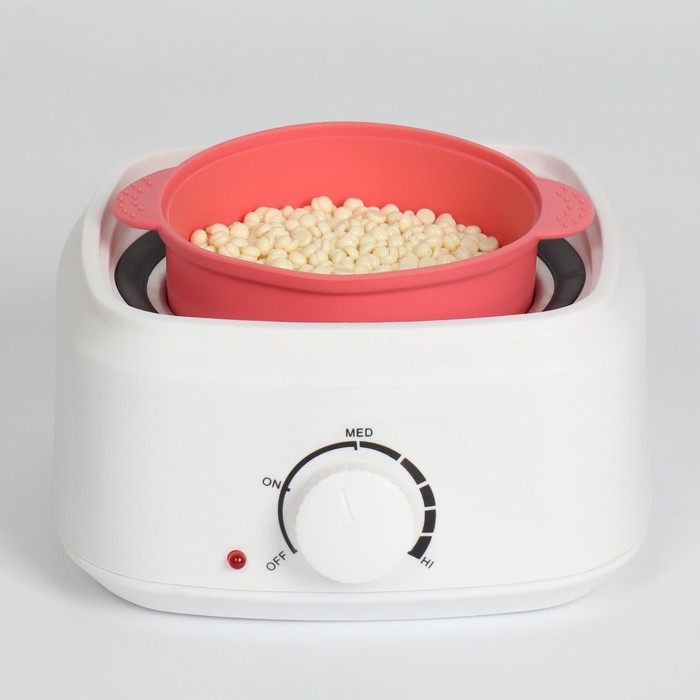 Чаша для воскоплава, d11 × 7 × 14 см, цвет розовый