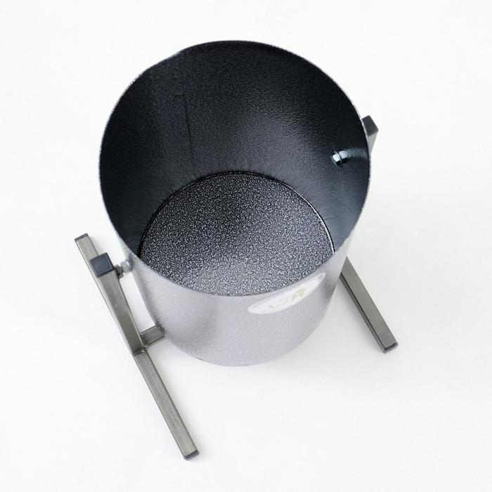 Урна уличная Урна уличная "Круг" 18 л, серебристая, бак 0,5 мм, 54 х 31 х 31 см