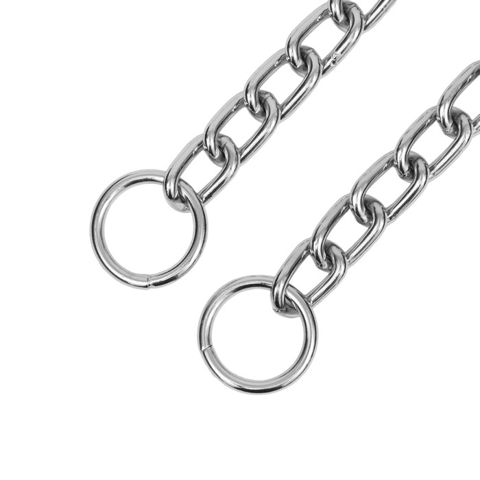 Ошейник - удавка металлический однорядный, 70 см, толщина проволоки 4 мм Ошейник - удавка металлический однорядный, 70 см, толщина проволоки 4 мм