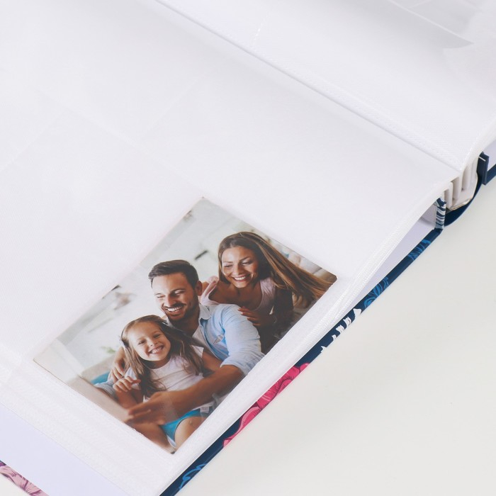 Фотоальбом на 500 фото 10х15 см "Нарисованные цветы" в коробке МИКС 33,5х30х6 см