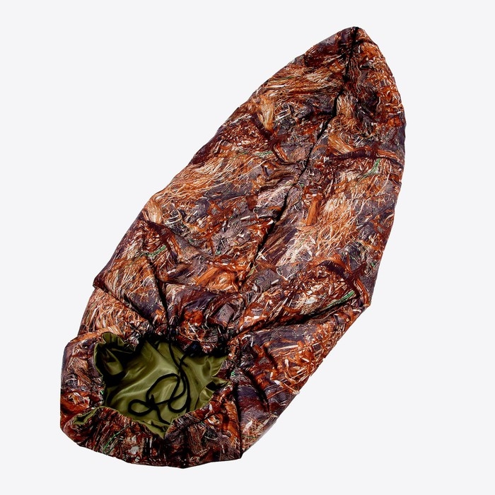 Спальный мешок, размер 230 × 100 см., молния по центру, держит тепло до -15 °C, фотопринт осока Спальный мешок, размер 230 × 100 см., молния по центру, держит тепло до -15 °C, фотопринт осока