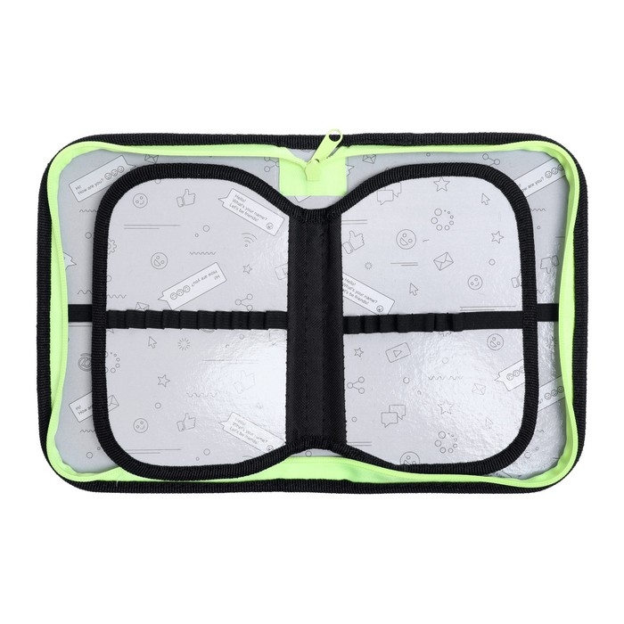 Пенал 3 секции, вкладка внутри, 140 х 210 х 40 мм, тканевый, Calligrata TOP Block Пенал 3 секции, вкладка внутри, 140 х 210 х 40 мм, тканевый, Calligrata TOP Block "Пиксели"