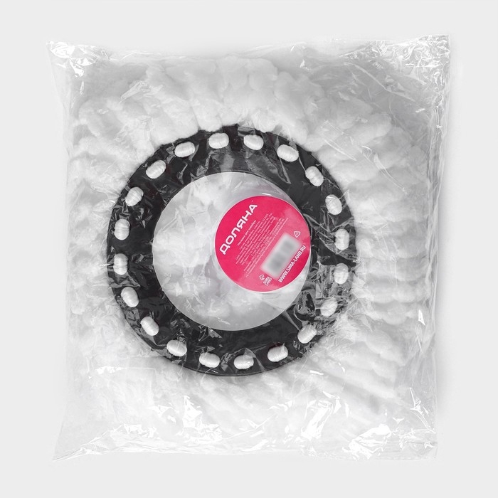 Насадка для швабры с отжимом - центрифугой Доляна, длина нитей 10 см, микрофибра, цвет МИКС Насадка для швабры с отжимом - центрифугой Доляна, длина нитей 10 см, микрофибра, цвет МИКС