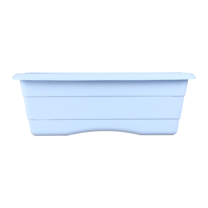 Ящик для цветов, 48 × 22 × 17 см, 10 л, голубой Ящик для цветов, 48 × 22 × 17 см, 10 л, голубой