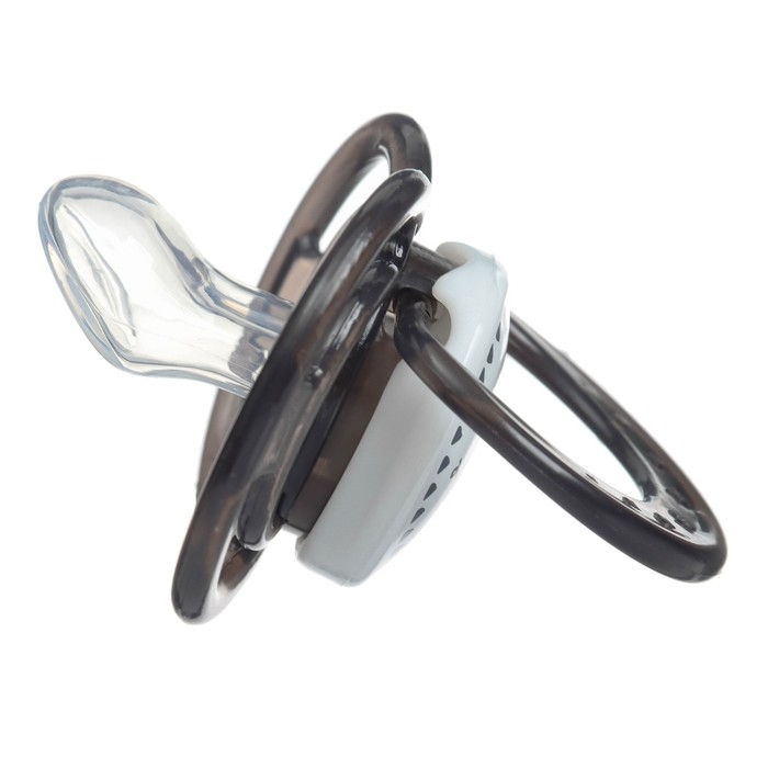 Соска - пустышка силиконовая ортодонтическая «Слоник», от 0 мес., с колпачком, цвет черный Соска - пустышка силиконовая ортодонтическая «Слоник», от 0 мес., с колпачком, цвет черный