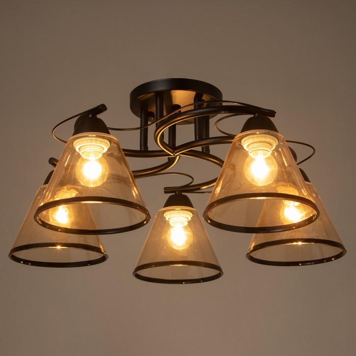 Люстра Люстра "Эдотт" 5хЕ27 40Вт черный 53х53х25 см BayerLux