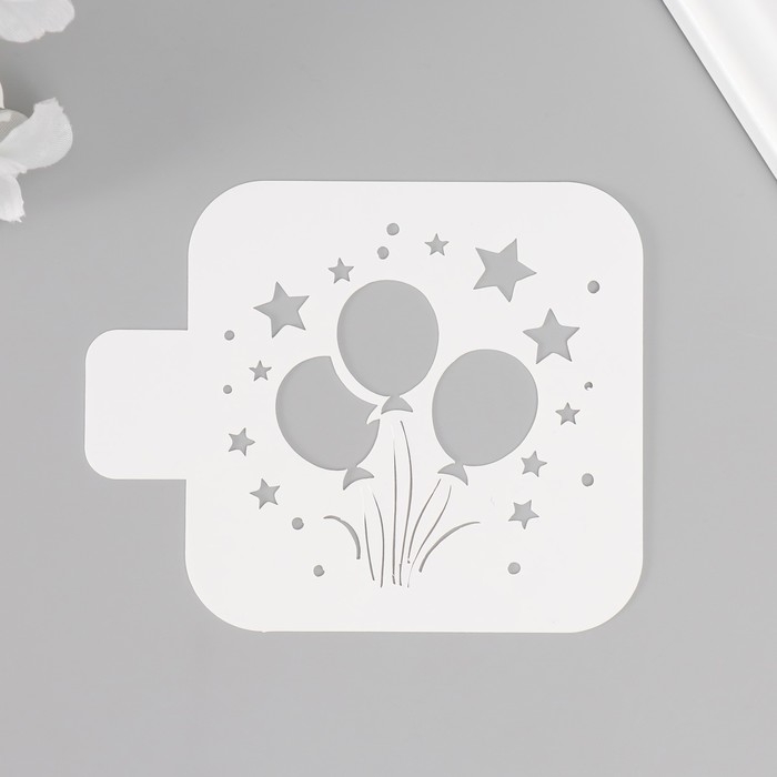 Трафарет Трафарет "Воздушные шарики" 9х9 см