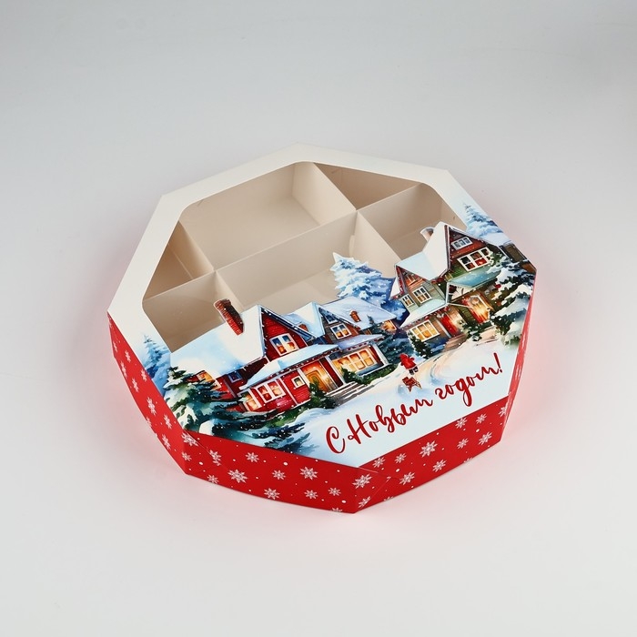 Коробка складная «Тепла и уюта», 29 х 29 х 5 см, Новый год Коробка складная «Тепла и уюта», 29 х 29 х 5 см, Новый год