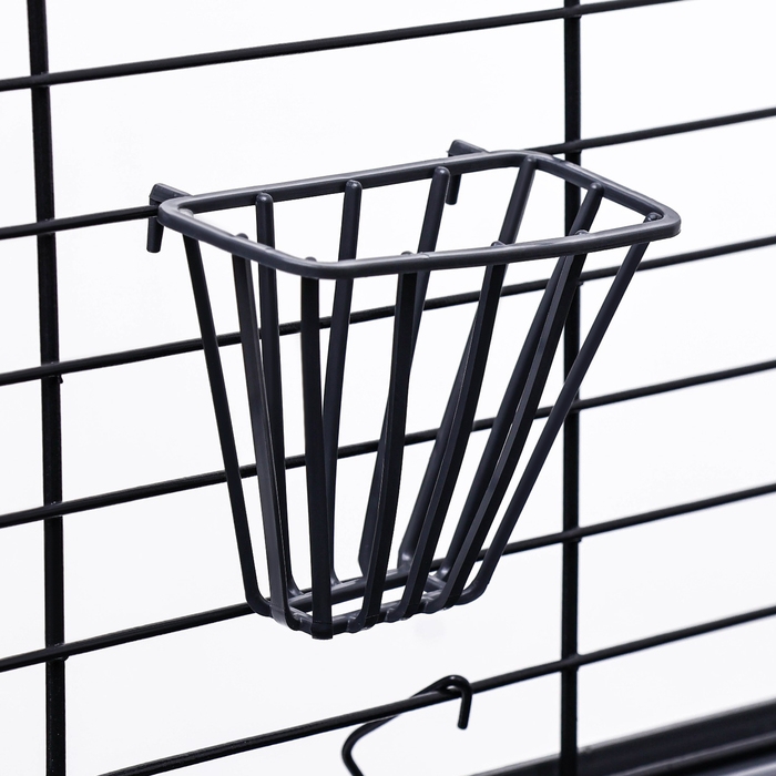 Клетка для кроликов, морских свинок Клетка для кроликов, морских свинок "Пижон" №4 складная , 80 х 50 х 47 см, светло-серая