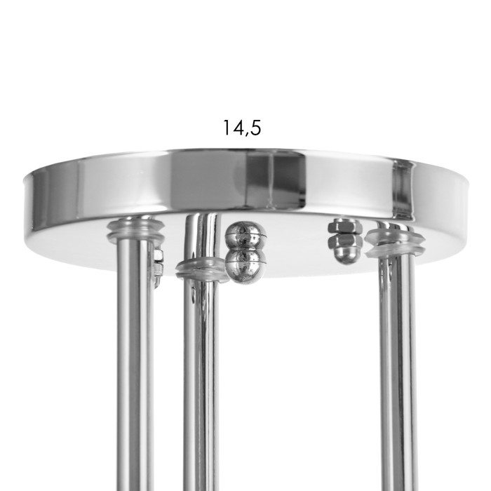 Люстра Люстра "Нора" 3х60Вт Е27 Хром 52х52х26см