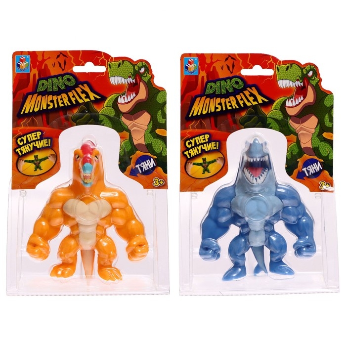 Тянущаяся фигурка Monster Flex. Dino, 14 см, 14 видов, МИКС Тянущаяся фигурка Monster Flex. Dino, 14 см, 14 видов, МИКС