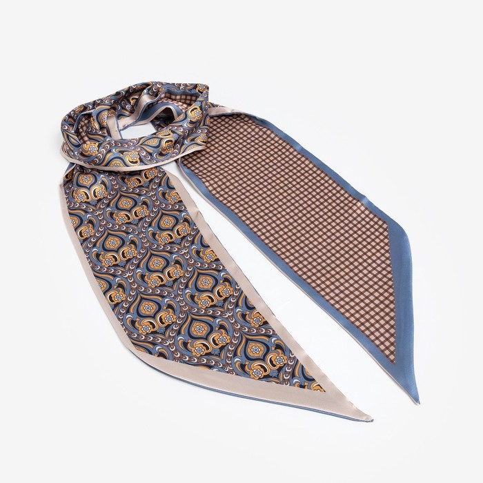 Платок женский MINAKU р-р 14*145 см, цвет бежевый Платок женский MINAKU р-р 14*145 см, цвет бежевый