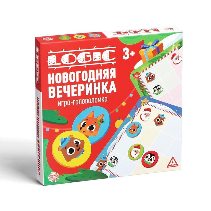 Новогодняя настольная игра-головоломка «Новый год: Logic. Вечеринка», 15 карт, 3+ Новогодняя настольная игра-головоломка «Новый год: Logic. Вечеринка», 15 карт, 3+
