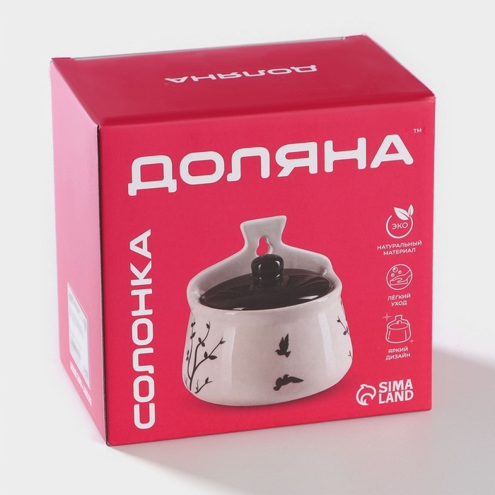 Солонка Доляна «Весенний вечер», 600 мл, 14×10×14 см Солонка Доляна «Весенний вечер», 600 мл, 14×10×14 см