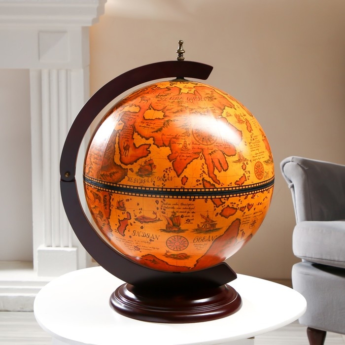 Глобус бар декоративный Глобус бар декоративный "Винтажная карта" 46х41х56,5 см