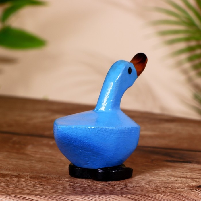 Сувенир Сувенир "Уточка синяя" дерево 15х7х11 см