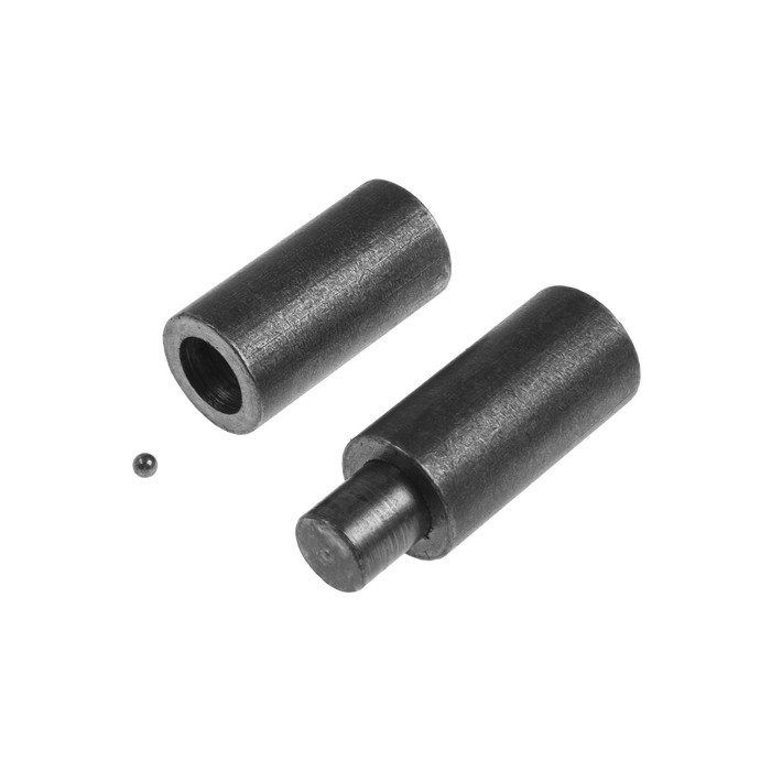 Петля гаражная с шаром, ТУНДРА  45х180 мм, без покрытия, 1 шт Петля гаражная с шаром, ТУНДРА  45х180 мм, без покрытия, 1 шт