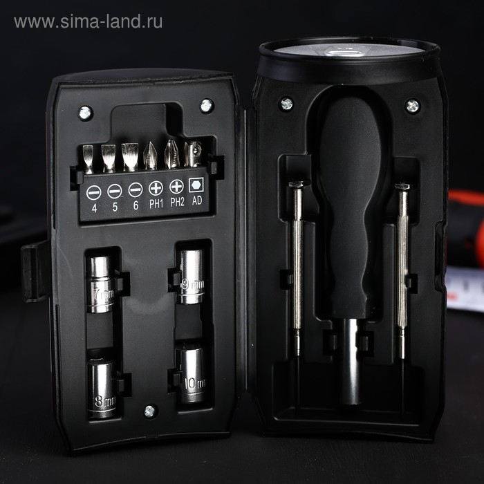 Набор инструментов в банке «Будь всегда первым», 13 предметов Набор инструментов в банке «Будь всегда первым», 13 предметов