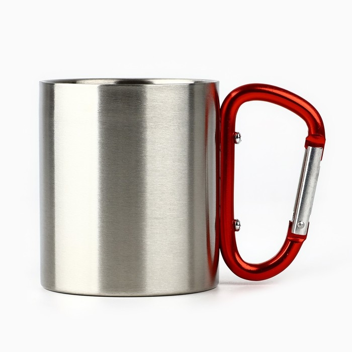 Кружка туристическая с карабином «Иди в поход», 180 мл Кружка туристическая с карабином «Иди в поход», 180 мл