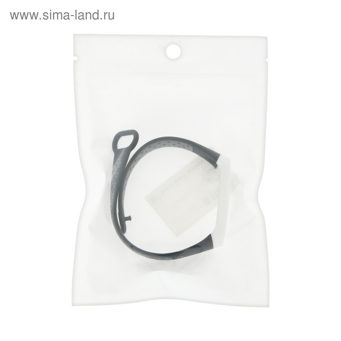 Ремешок для фитнес-браслета Mi Band 3/4 Luazon, с перфорацией, черно-белый Ремешок для фитнес-браслета Mi Band 3/4 Luazon, с перфорацией, черно-белый