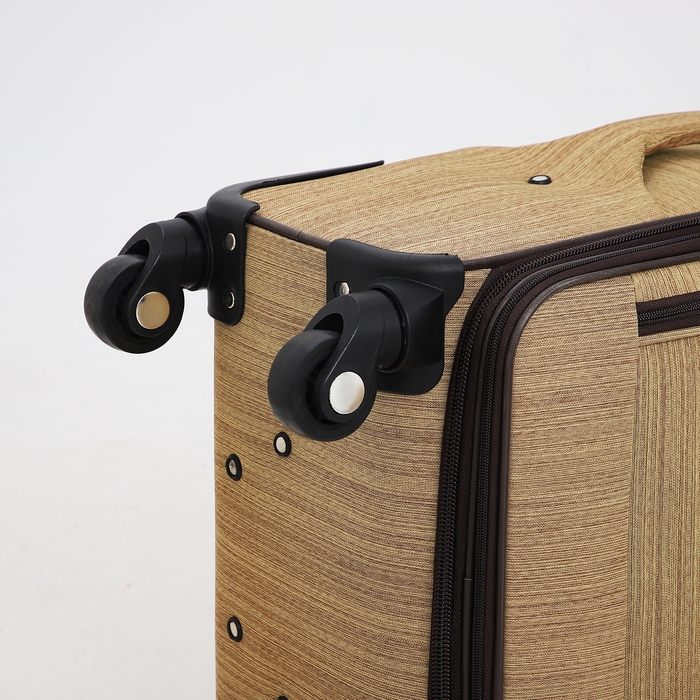 Чемодан средний 52 л (M), отдел на молнии, с расширением, кодовый замок, цвет бежевый Чемодан средний 52 л (M), отдел на молнии, с расширением, кодовый замок, цвет бежевый