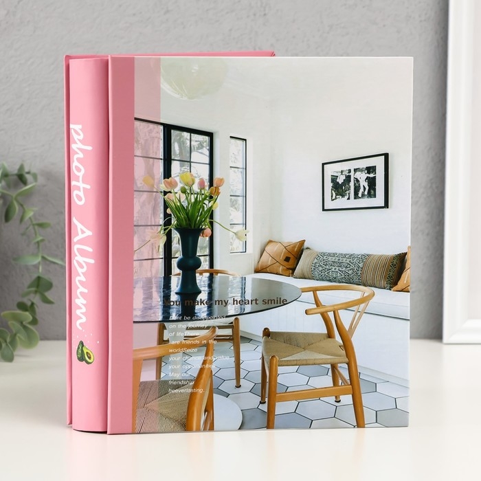 Фотоальбом на 200 фото 10х15 см Фотоальбом на 200 фото 10х15 см "Современный интерьер" МИКС 21х5х26 см