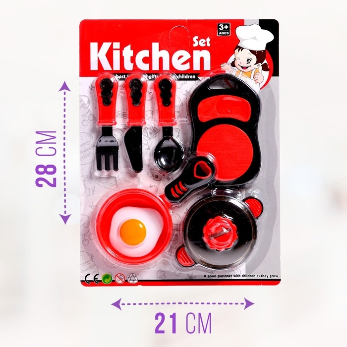 Набор посуды «Готовим завтрак» на блистере Набор посуды «Готовим завтрак» на блистере