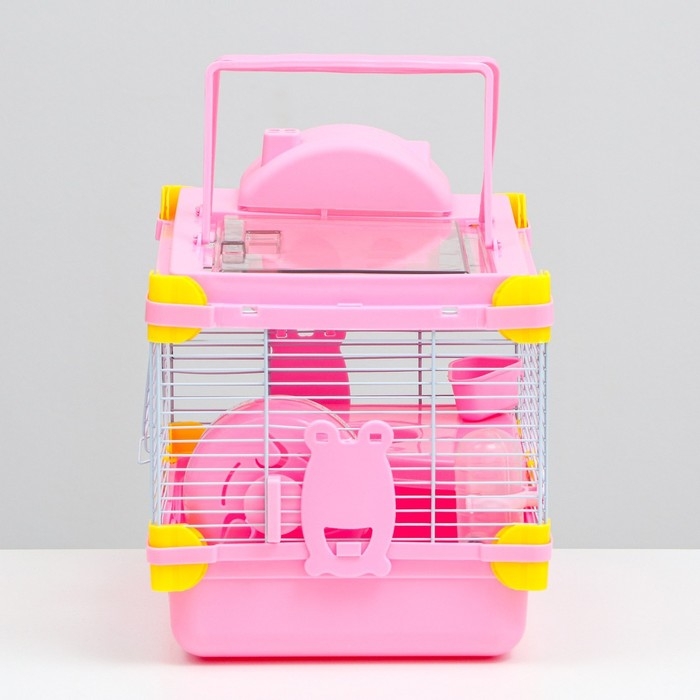 Клетка для грызунов Клетка для грызунов "Пижон", 31 х 24 х 30 см, розовая