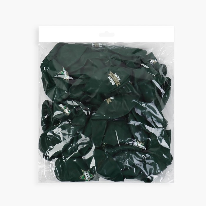 Воздушный шар латексный 12" &laquo;Самый сильный&raquo;, пастель, зелёный, 50 шт.