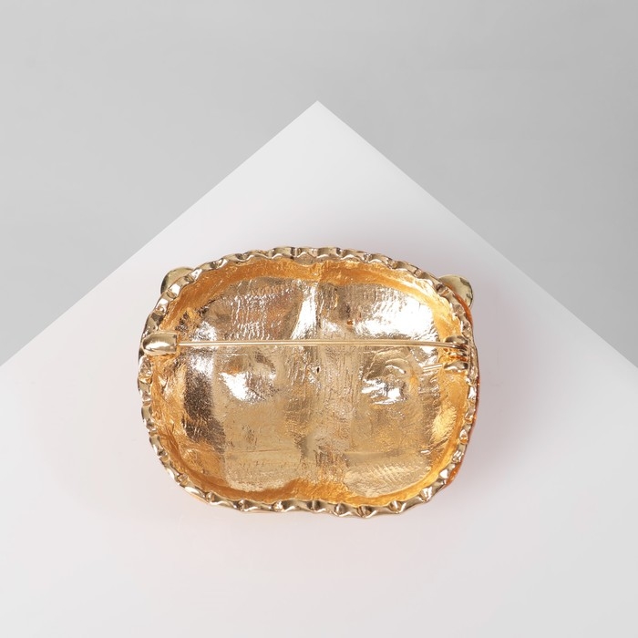 Брошь «Филин» голова, цветная в золоте Брошь «Филин» голова, цветная в золоте