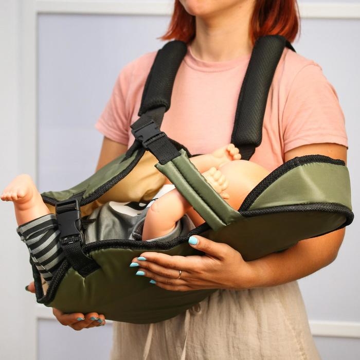Рюкзак кенгуру для малыша «Сидим и лежим», цвет хаки Рюкзак кенгуру для малыша «Сидим и лежим», цвет хаки