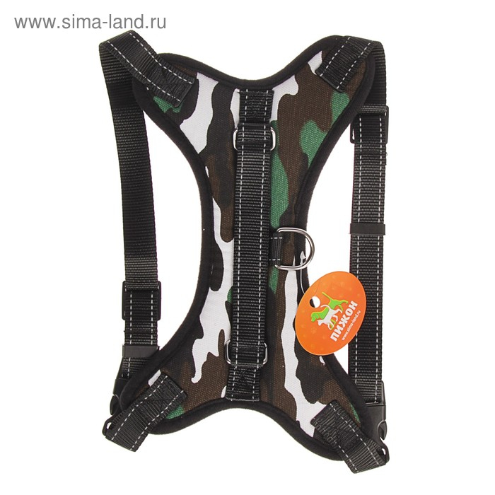 Шлейка К7 мягкая светоотражающая, размер L, ОГ 64-86 см, вес 18- 27,5 кг, хаки Шлейка К7 мягкая светоотражающая, размер L, ОГ 64-86 см, вес 18- 27,5 кг, хаки