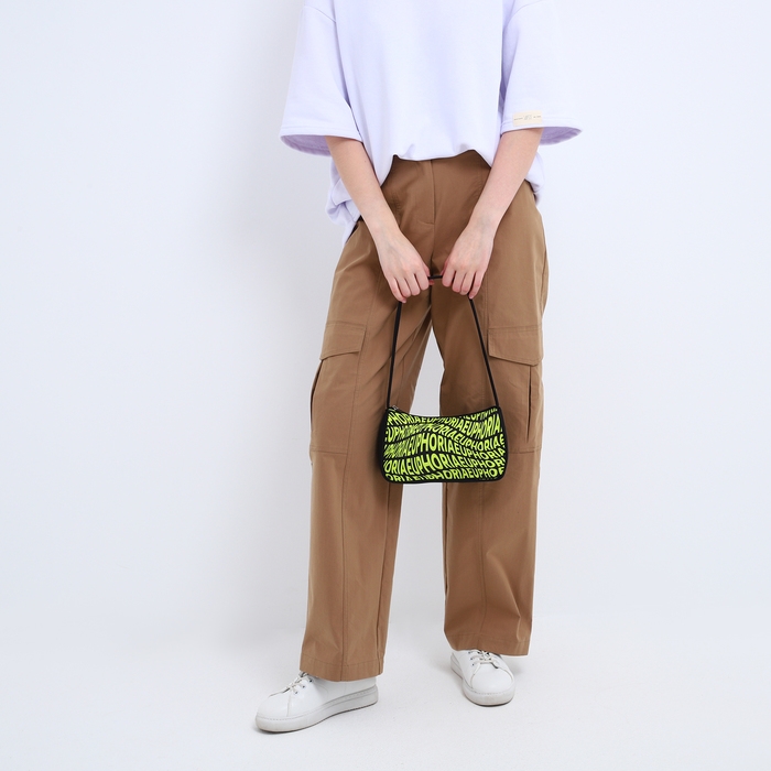 Сумка женская багет из текстиля, «Эйфория», 23х13х5 см. Сумка женская багет из текстиля, «Эйфория», 23х13х5 см.